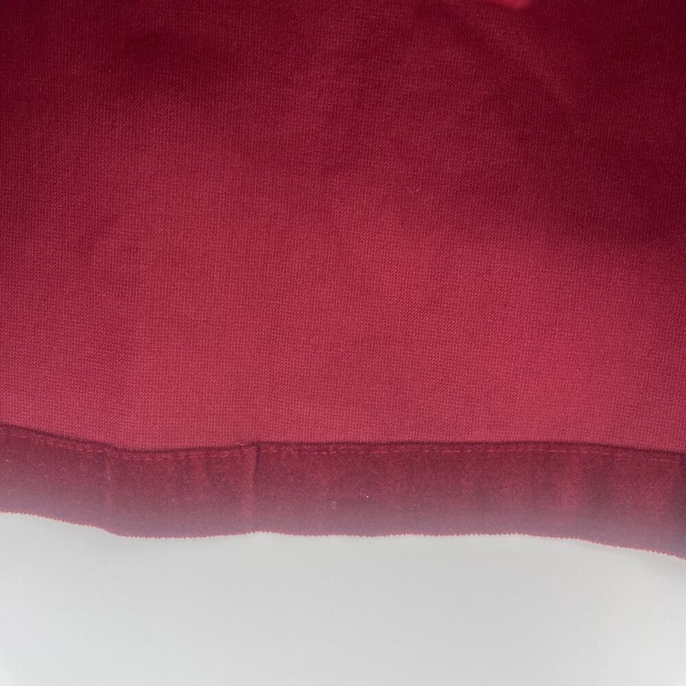 Mossimo Y2K Burgundy Faux Suede Mini Skirt Sz 2 Studs Rocker Grunge Indie Sleaze - Picture 7 of 9